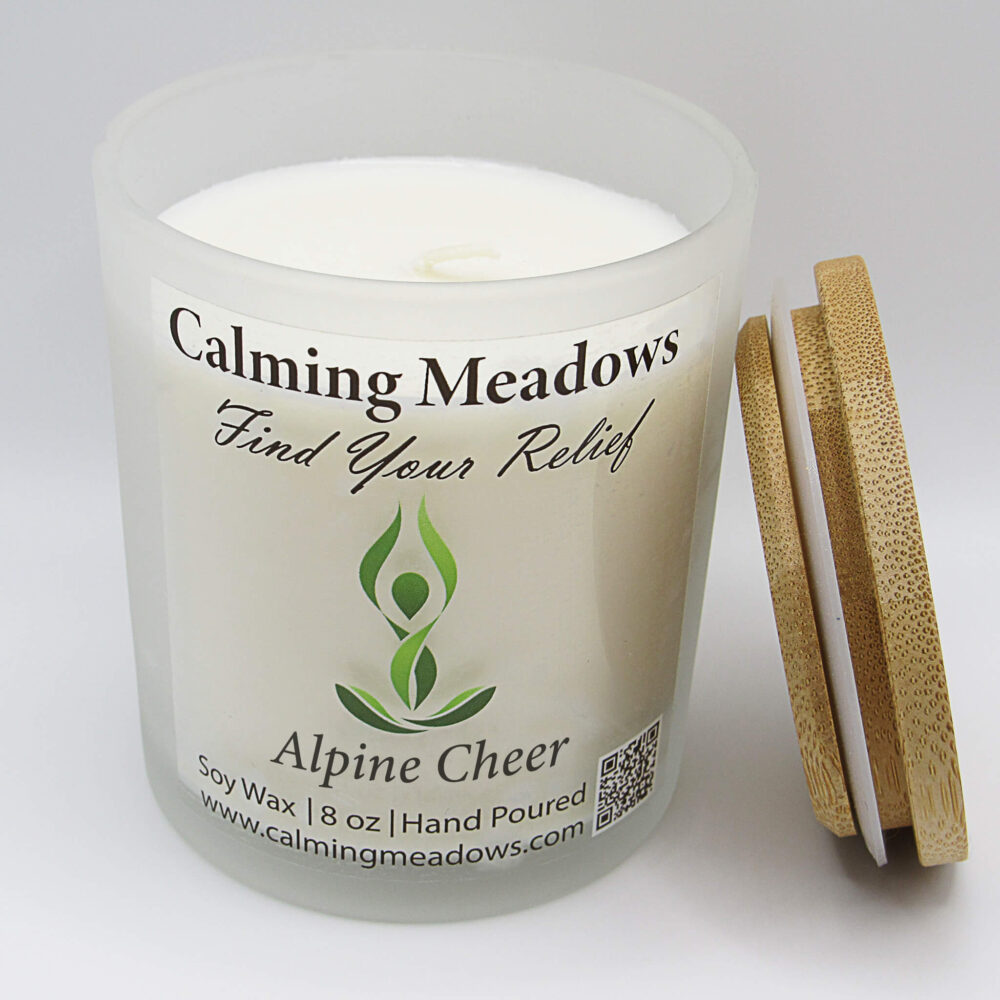 Alpine Cheer scented soy candle